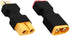 XT60 to T Plug Adapter, RC LiPo Battery Connectors without Wires, Male & Female Connector