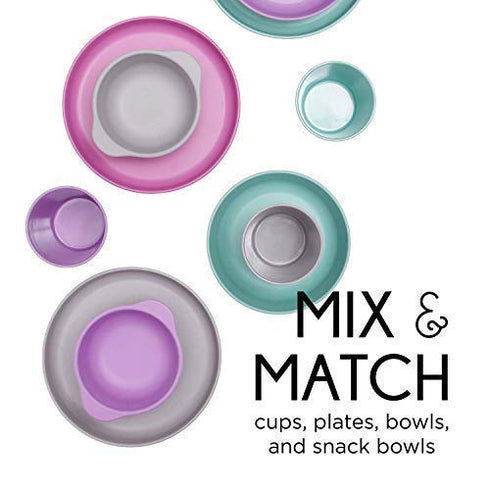 Bamboo Dinnerware Bowls for Kids, Set of 4 Eco Friendly Toddler Bowls, Non Toxic & Kid Safe