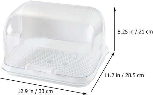 Ipetboom Countertop Baby Bottle Drying Rack with Anti- Cover Bottle Storage Box Organizer Portable Kitchen Cabinet