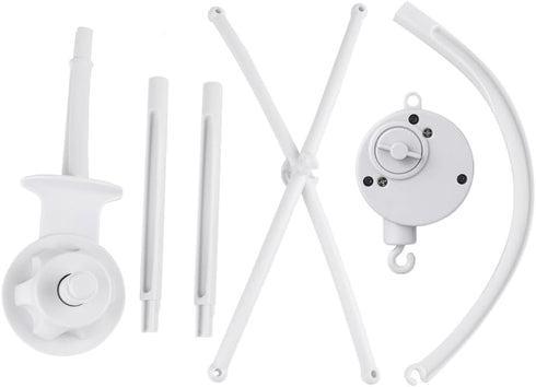 sweetfamily 34 Inch Baby Crib Mobile Bed Bell Holder with Music Box,Adjustable Holder DIY Arm Bracket Nut Screw