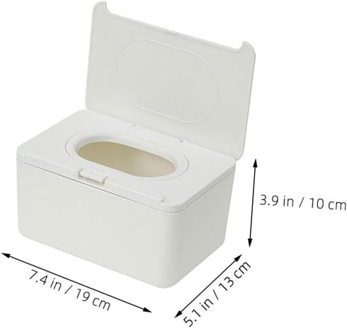 LIFKOME 2pcs Set Refillable Wipe Dispenser for Baby Adult Travel Wipes Holder Waterproof Container for Home Nursery