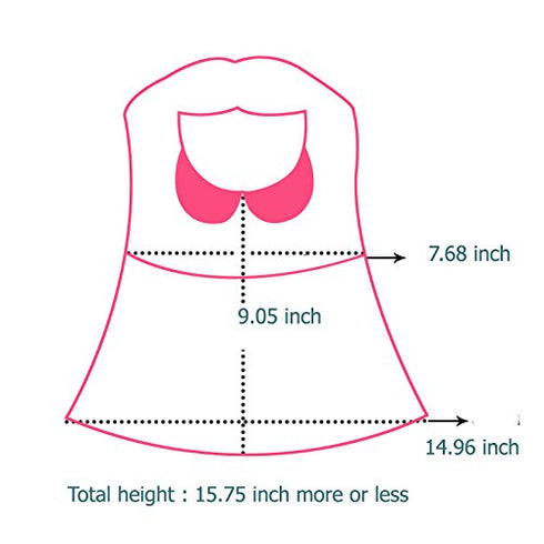 GZMM 3-24 Baby Girl's Waterproof Dress Bibs With Adjustable Snaps Months