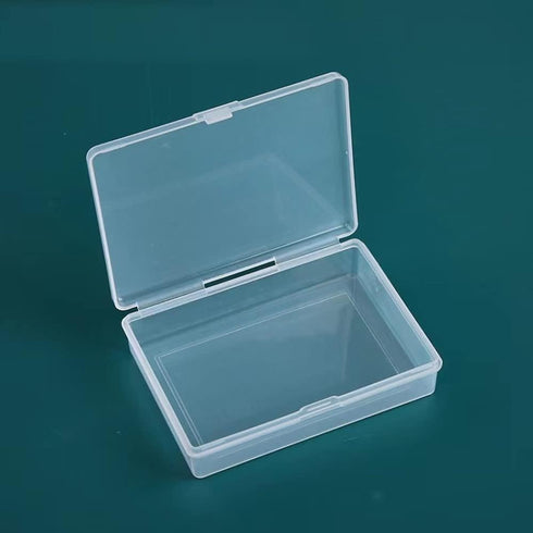 4PCS Playing Card Deck Cases - Clear Plastic Gaming Card Holder Organizer, Snaps Closed, Empty Storage Box