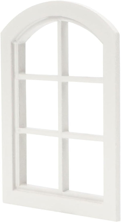 Dollhouse Windows 1 : 12 Scale Miniature 6-Pane Window Frame DIY Mini