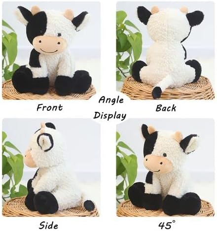 9 inches Cow Stuffed Animal Soft Plush Cute Doll for Boys Girls