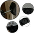 Baby Gate Extender - 4 Pack Baby and Pet Safety Stair Gate Threaded Spindle Rods with Wall Protector (Round-Black)
