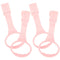 Baby Playpen Pull up Rings, 4pcs Baby Crib Pull up Rings for Walking Exercises, Pink Baby Bed Stand Up