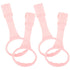 Baby Playpen Pull up Rings, 4pcs Baby Crib Pull up Rings for Walking Exercises, Pink Baby Bed Stand Up