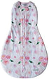 Woombie 0-9 Grow with Me Baby Swaddle with Leggies, Watercolor Roses, Months