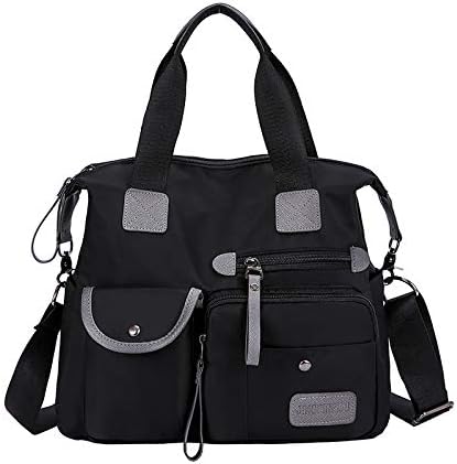 MINTEGRA Waterproof Multi Pocket Nylon Tote Bag for Women