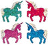 Jillson & Roberts Bulk Roll Prismatic Stickers, Mini Unicorns, 50 Repeats