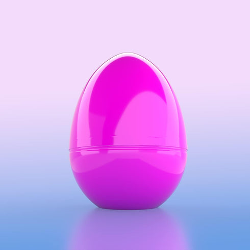6 Inch 12-Pack 6" (12-Pack) Jumbo Fillable Easter Eggs, Colorful Bright Plastic Easter Eggs, Perfect for Easter Egg