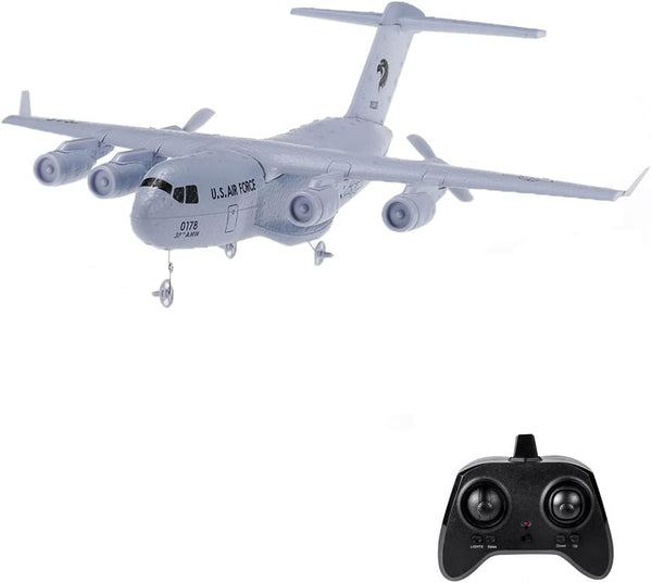 GoolRC C-17 RC Airplane, 2.4GHz Remote Control Military Transport Aircraft for Kids and Adults