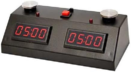 ZMart Fun ZMF-II Digital Chess Clock - Red LED Display, Black Case by The Chess Store