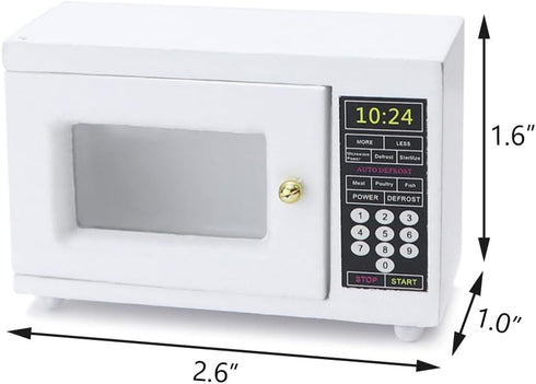 1:12 Miniature Microwave Dollhouse Accessories Oven Mini Kitchen Furniture Appliance Mini House Decoration Model Decor