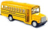 KinsFun 6 Inch Long-Nose School Bus Die Cast Metal Model Toy Car with Pullback Action