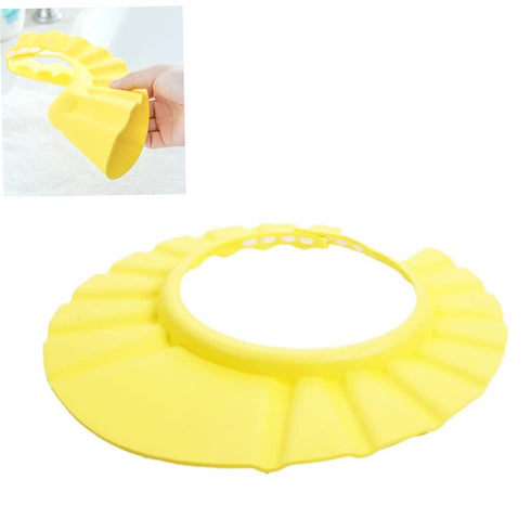 Jualyue Baby Bath Cap Creative Shampoo Protective Hat and Ear Protection Adjustable Soft Bathing Shower Cap for Baby