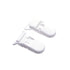 25Pcs Pacifier Clips Holders, Binky Clip for DIY Teething Toys, Baby Blankets, Bib Holder Suit for 20mm Ribbon (White)
