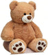 36 inch HollyHOME Teddy Bear Stuffed Animal Plush Giant Teddy Bears with Footprints Big Bear Tan