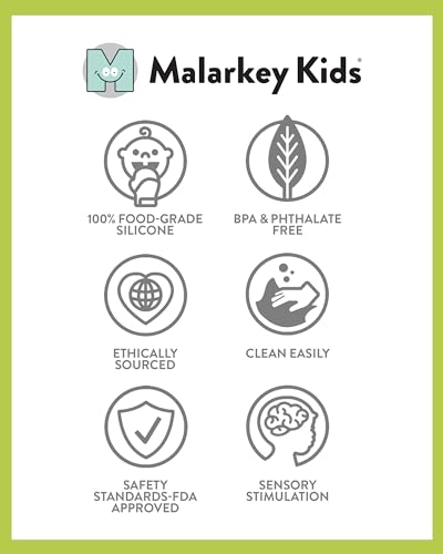 Pack 2 0-3 Malarkey Kids Dinosaur Paw Teething Mitt - of Soothing Infant Mitten Pain Relief Prevent Scratches, Safe