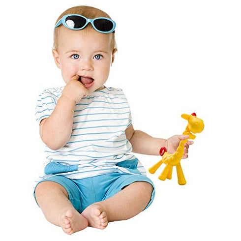 SHARE&CARE BPA Free Silicone Giraffe Baby Teether Toy with Storage Case, for 3 Months and Above