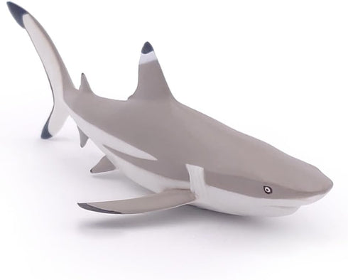 Papo Hand-Painted Figurine Marine Life Blacktip Reef Shark Figure 56034, Collectible for Children from 3 Years Old