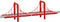 Carrera Bridge Set,Red,Medium