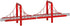 Carrera Bridge Set,Red,Medium