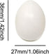 Honbay 12PCS Dummy Solid Plastic Simulation Pigeon Eggs Mini Eggs Hatching Eggs for Pigeon Hatching