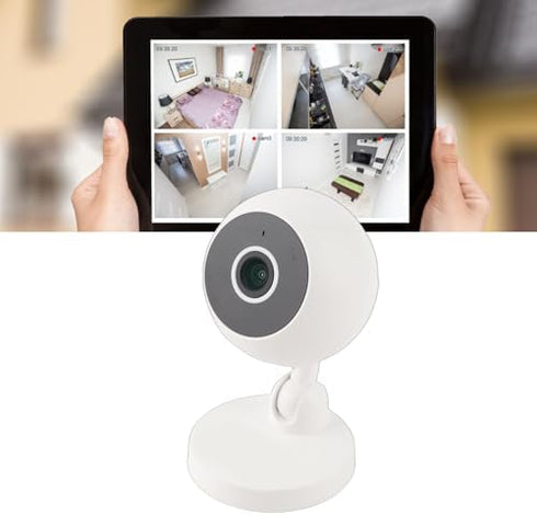 ANGGREK Ring Camera Indoor, Indoor Security Camera Motion Detection Remote Viewing Night Vision Two Way Voice Calls