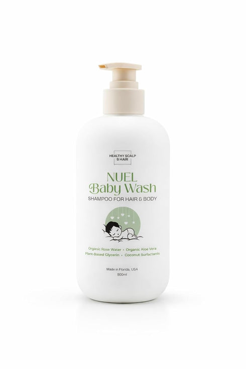 Healthy Scalp & Hair Baby Shampoo & Body Wash Gentle Plant-Based Cleanser for Newborns & Toddlers,