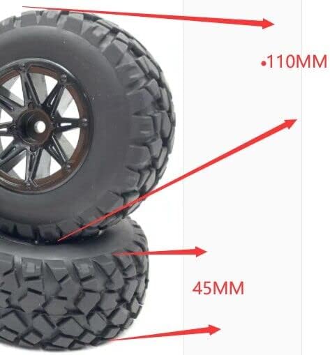 SF033 10SC Tyre Tires No Wheels for 1/10 1/12 RC Off Road Rock Crawler, Fits Huanqi 727 Axial YETI HPI Blitz