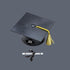 Graduation Cake Kit, Cupcake & Party Supplies Decoration Toppers, Black Cap Gold Tassel