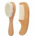 Generic Set Set Baby Hair Brush and Comb for Newborns & Toddlers, Hairbrush and Comb Wooden with Natural Goat Bristles