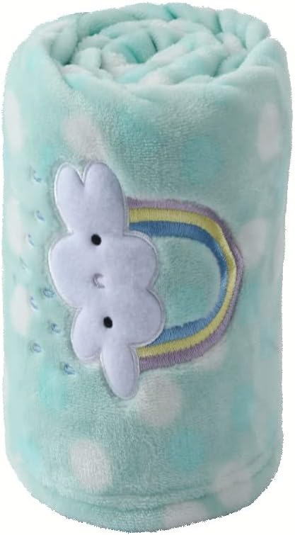 CREVENT 30"X40" Lightweight Fuzzy Fluffy Warm Plush Baby Blanket for Infant Toddler