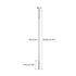 MECCANIXITY 304 Stainless Steel Threaded Tie Push Rods - Pack of 2 for DIY RC Car, Boat, Airplane Models