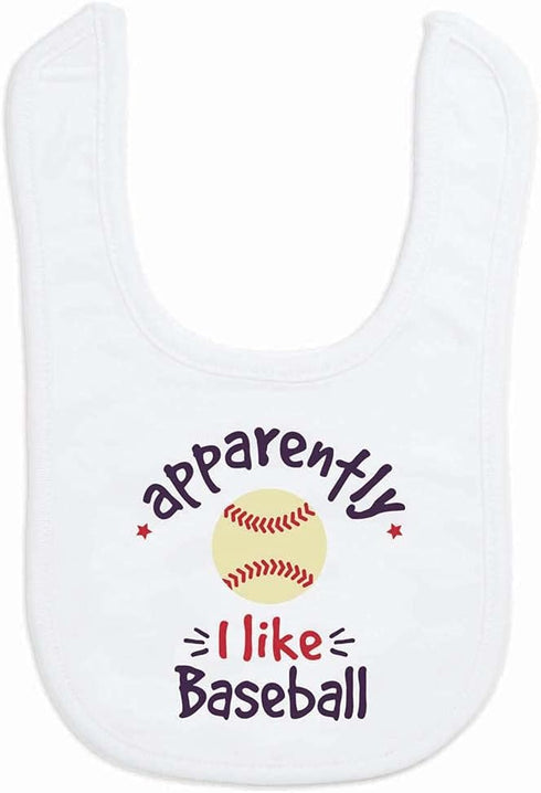 ChalkTalkSPORTS Baseball Baby & Infant Bibs | Soft Microfiber Baseball Bibs