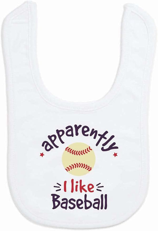 ChalkTalkSPORTS Baseball Baby & Infant Bibs | Soft Microfiber Baseball Bibs