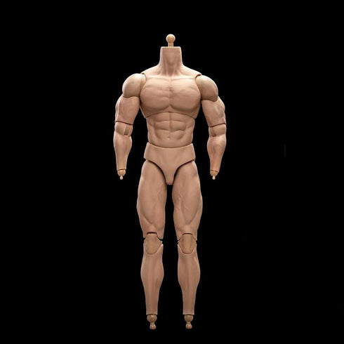 1:6 Scale Male Action Figure, 12 Inch Flexible Muscle Body Doll, Miniature Figure Without Head Sculpt