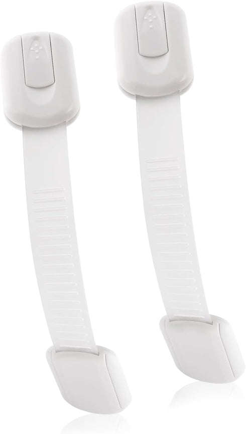 YOLCAR Safety Locks Duo - 2 Pack Fridge Locks for Kids, Adjustable 3M