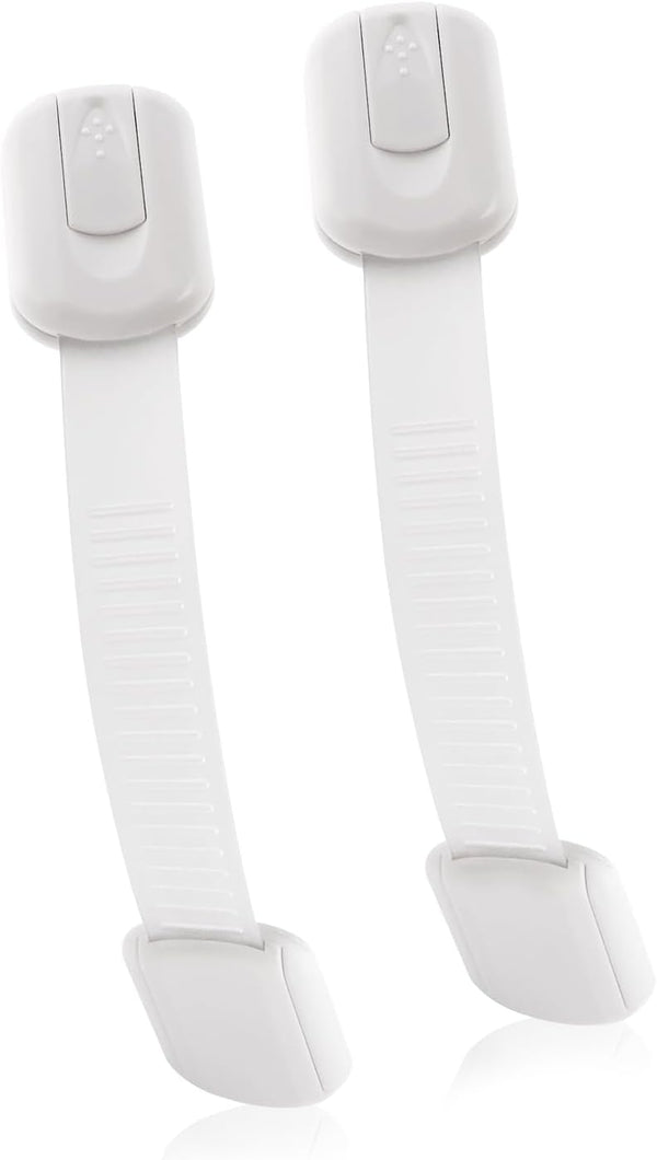 YOLCAR Safety Locks Duo - 2 Pack Fridge Locks for Kids, Adjustable 3M