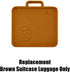 Fisher-Price Little-People Travel Together Airplane Playset - DJB53 Replacement Part with Brown Suitcase Luggage