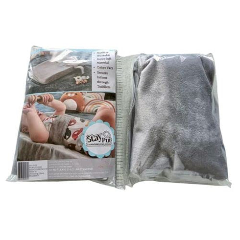 Protector Ultra Soft Minky Plush Changing Table Covers Breathable Changing Table Sheets Wipeable Changing Pad Covers (Gray) Mom's Choice Award Winner