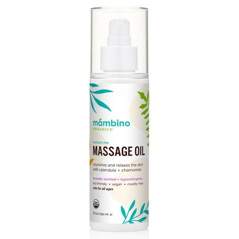 Mambino Organics Massage Baby Oil Organic, Nourishing with Egyptian Calendula, Chamomile &