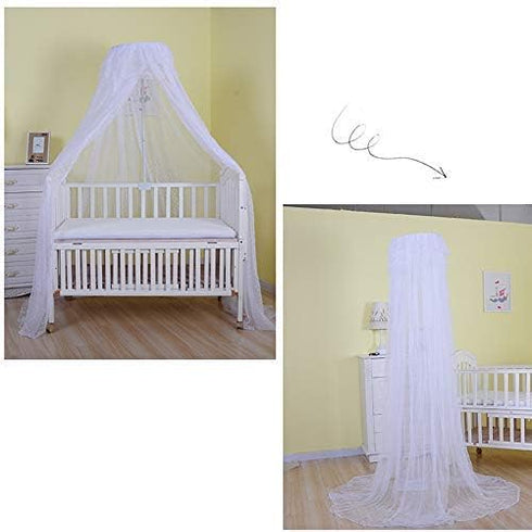 Set Baby Infant Toddler Bed Dome Cots Mosquito Netting Hanging Bed Net Mosquito Bar Frame Palace-Style Crib Bedding