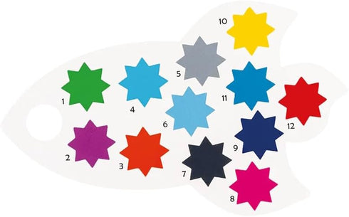 Floss and Rock Paint by Numbers, Space, 10.6 Inches, Educational Activities for Kids, 48P5998