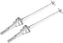 VGEBY 2pcs Front Universal Drive Shaft for WLtoys 1/12 12423 Remote Control Car Accessory (Silver 0090S)