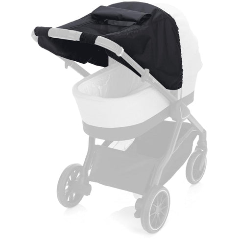 Stroller Sun Cover, Anti-UV 50+ Universal Fit Baby Strollers, Waterproof Sunshade with Viewing Window, Dark Grey