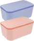 Sturdy Plastic Tissue Box Cover - Rectangle Wipes Storage with Sealing Lid