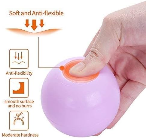 PlayMaty Ball Pit Balls - 2.75 inches Plastic Crush Proof Stress Balls, Phthalate & BPA Free, Pack of 50 with Storage